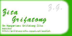 zita grifatong business card